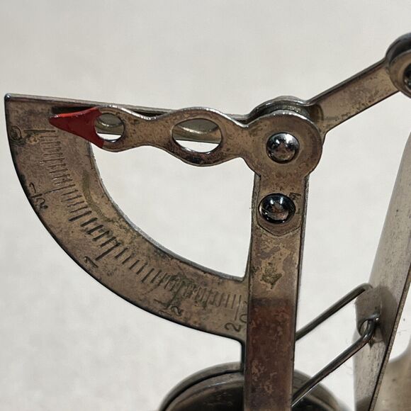 Vintage  Brass Postage Stamp Roll Holder Dispenser 2oz Letter Scale Weight Japan - Picture 3 of 12